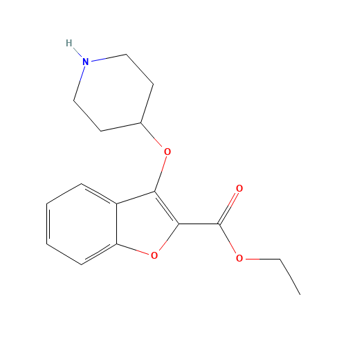 ethyl 3-piperidin-4-yloxy-1-benzofuran-2-carboxylate (CAS: 1416051-60-9) - Related Chemical Product