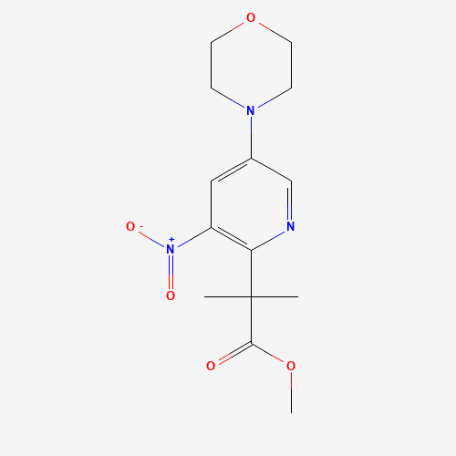 methyl 2-methyl-2-(5-morpholin-4-yl-3-nitropyridin-2-yl)propanoate (CAS: 1259512-35-0) - Related Chemical Product