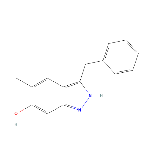 3-benzyl-5-ethyl-1,2-dihydroindazol-6-one (CAS: 874985-02-1) - Chemical Structure and Molecular Formula 
