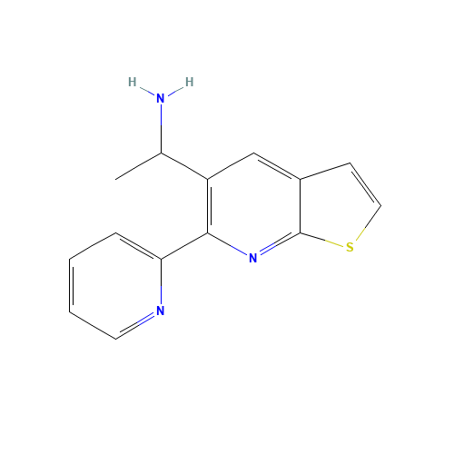 1-(6-pyridin-2-ylthieno[2,3-b]pyridin-5-yl)ethanamine (CAS: 1353894-27-5) - Related Chemical Product