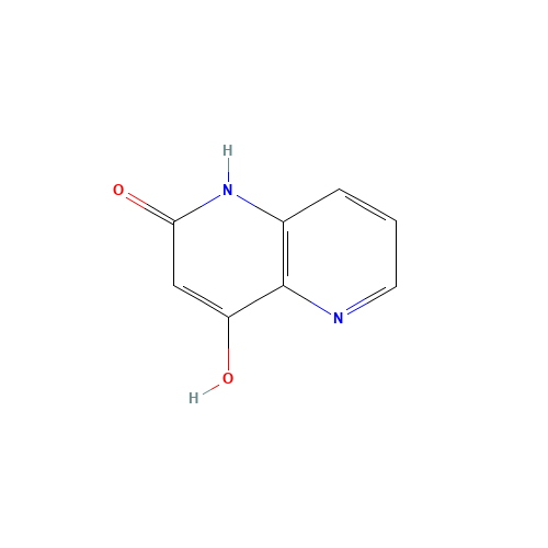 4-hydroxy-1H-1,5-naphthyridin-2-one (CAS: 60058-16-4) - Chemical Structure and Molecular Formula 