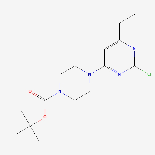 tert-butyl 4-(2-chloro-6-ethylpyrimidin-4-yl)piperazine-1-carboxylate (CAS: 1447727-18-5) - Related Chemical Product