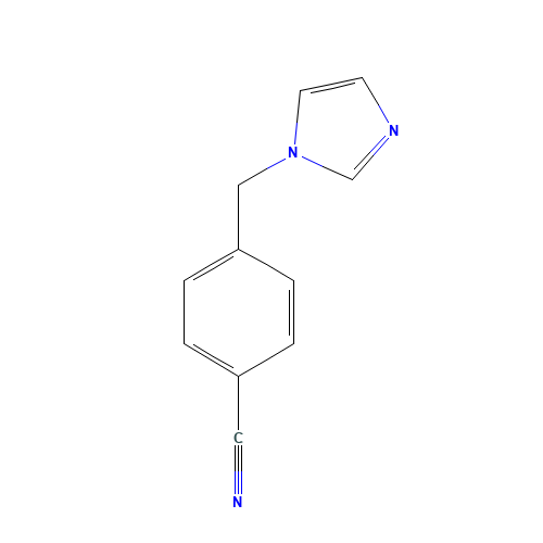 4-(imidazol-1-ylmethyl)benzonitrile (CAS: 112809-54-8) - Chemical Structure and Molecular Formula 
