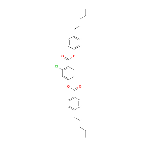 (4-pentylphenyl) 2-chloro-4-(4-pentylbenzoyl)oxybenzoate (CAS: 41161-53-9) - Related Chemical Product