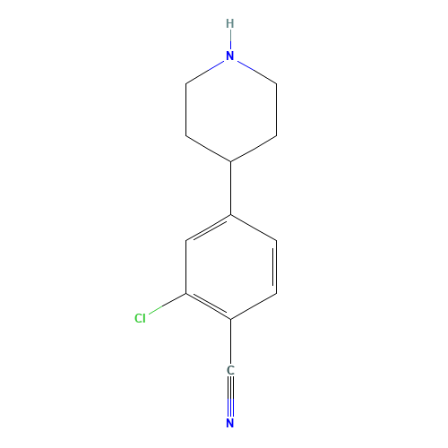 2-chloro-4-piperidin-4-ylbenzonitrile (CAS: 1086398-38-0) - Related Chemical Product