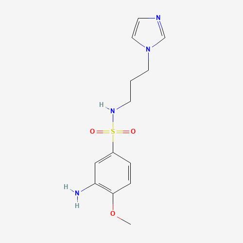 3-amino-N-(3-imidazol-1-ylpropyl)-4-methoxybenzenesulfonamide (CAS: 1038730-83-4) - Related Chemical Product