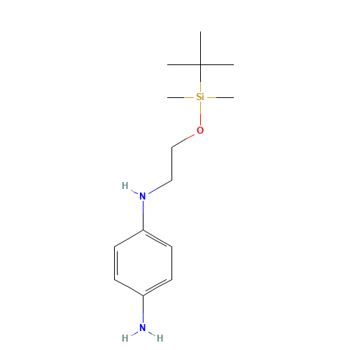 4-N-[2-[tert-butyl(dimethyl)silyl]oxyethyl]benzene-1,4-diamine (CAS: 890051-96-4) - Related Chemical Product