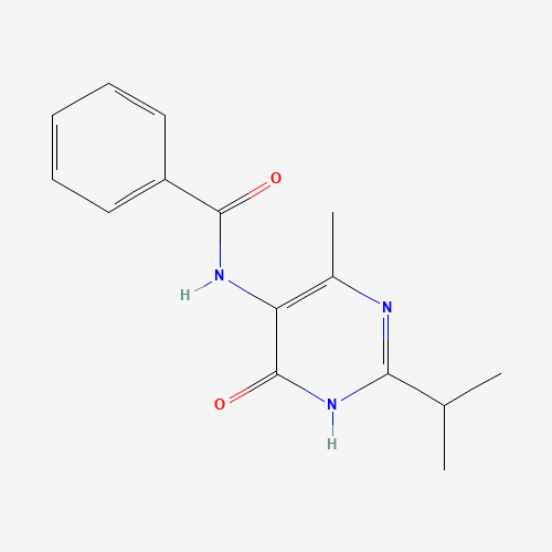N-(6-methyl-4-oxo-2-propan-2-yl-1H-pyrimidin-5-yl)benzamide (CAS: 237435-13-1) - Related Chemical Product