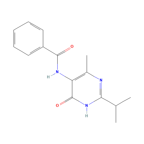 N-(6-methyl-4-oxo-2-propan-2-yl-1H-pyrimidin-5-yl)benzamide (CAS: 237435-13-1) - Related Chemical Product