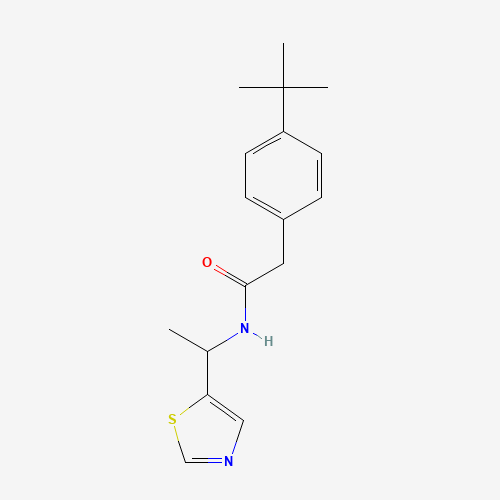 2-(4-tert-butylphenyl)-N-[1-(1,3-thiazol-5-yl)ethyl]acetamide (CAS: 1298054-57-5) - Related Chemical Product