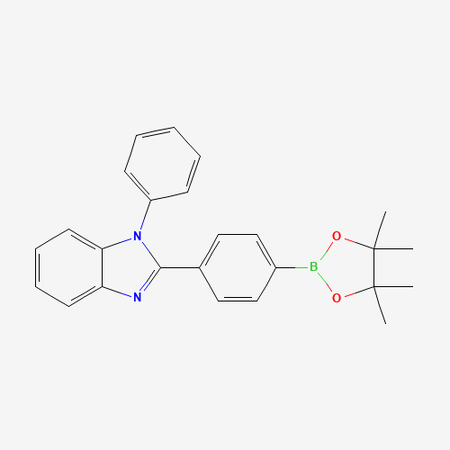 1-phenyl-2-[4-(4,4,5,5-tetramethyl-1,3,2-dioxaborolan-2-yl)phenyl]benzimidazole (CAS: 1146340-38-6) - Related Chemical Product