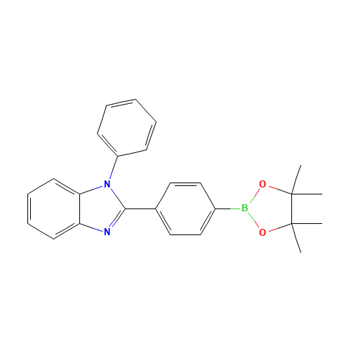 1-phenyl-2-[4-(4,4,5,5-tetramethyl-1,3,2-dioxaborolan-2-yl)phenyl]benzimidazole (CAS: 1146340-38-6) - Related Chemical Product