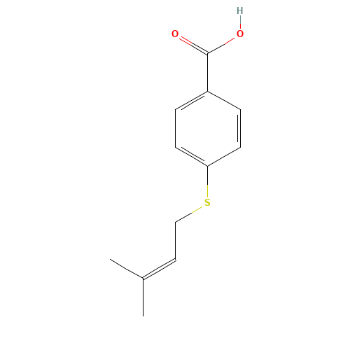 4-(3-methylbut-2-enylsulfanyl)benzoic acid (CAS: 32910-50-2) - Related Chemical Product