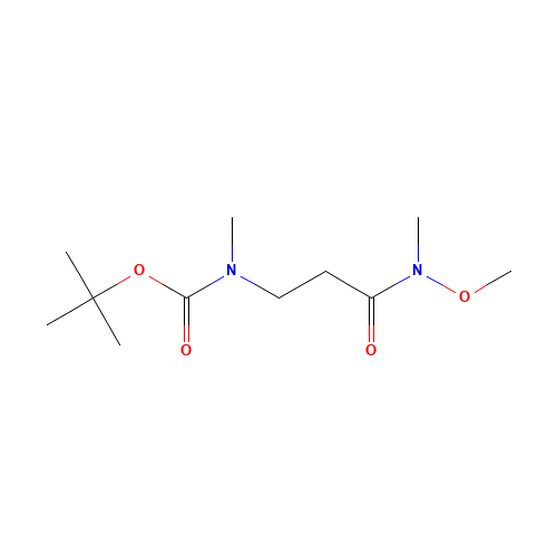 tert-butyl N-[3-[methoxy(methyl)amino]-3-oxopropyl]-N-methylcarbamate (CAS: 444341-12-2) - Related Chemical Product