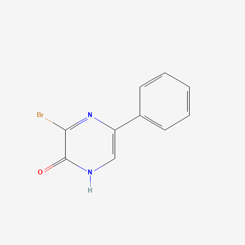 3-bromo-5-phenyl-1H-pyrazin-2-one (CAS: 67602-02-2) - Chemical Structure and Molecular Formula 