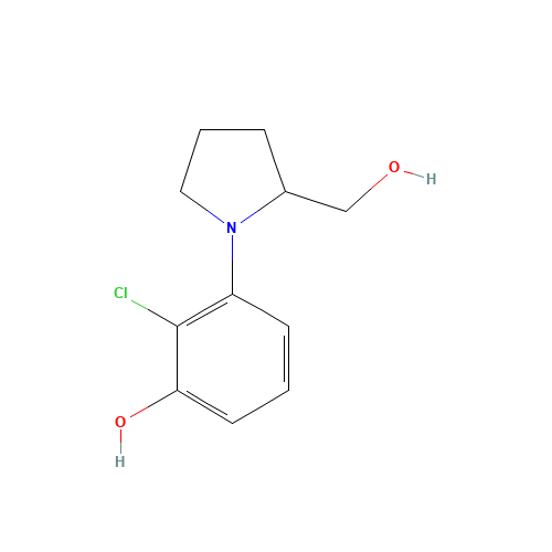 2-chloro-3-[2-(hydroxymethyl)pyrrolidin-1-yl]phenol (CAS: 925233-22-3) - Related Chemical Product