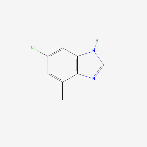 6-chloro-4-methyl-1H-benzimidazole (CAS: 180508-09-2) - Chemical Structure and Molecular Formula 
