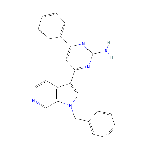 4-(1-benzylpyrrolo[2,3-c]pyridin-3-yl)-6-phenylpyrimidin-2-amine (CAS: 1373558-82-7) - Related Chemical Product