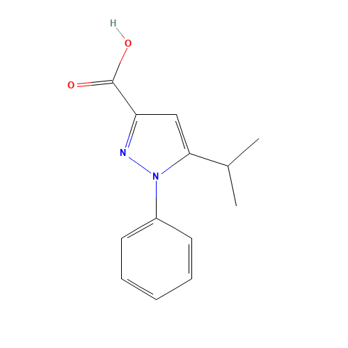1-phenyl-5-propan-2-ylpyrazole-3-carboxylic acid (CAS: 3191-87-5) - Related Chemical Product