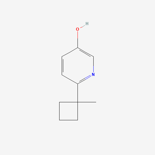 6-(1-methylcyclobutyl)pyridin-3-ol (CAS: 1196074-38-0) - Chemical Structure and Molecular Formula 