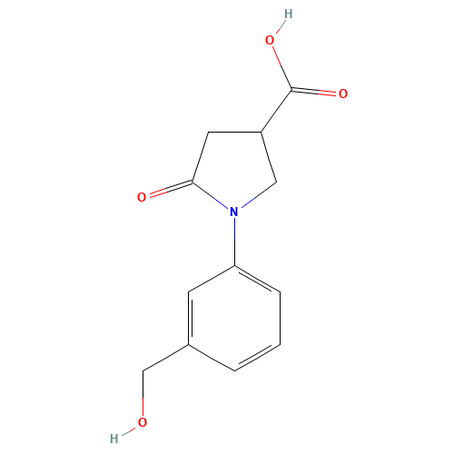 1-[3-(hydroxymethyl)phenyl]-5-oxopyrrolidine-3-carboxylic acid (CAS: 345297-75-8) - Related Chemical Product
