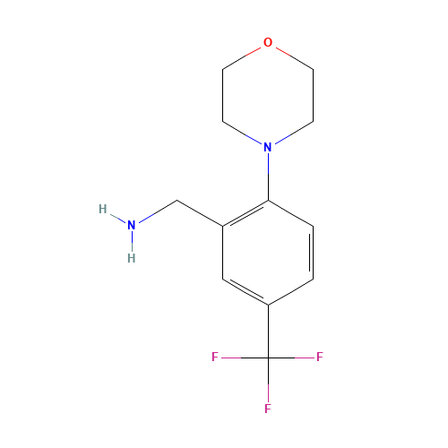 [2-morpholin-4-yl-5-(trifluoromethyl)phenyl]methanamine (CAS: 892502-14-6) - Related Chemical Product