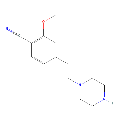2-methoxy-4-(2-piperazin-1-ylethyl)benzonitrile (CAS: 1374573-06-4) - Related Chemical Product