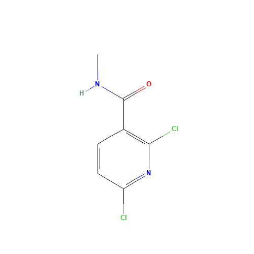 2,6-dichloro-N-methylpyridine-3-carboxamide (CAS: 325707-61-7) - Chemical Structure and Molecular Formula 