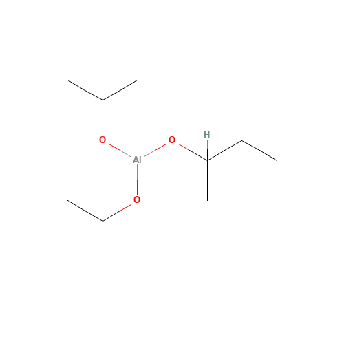 butan-2-yloxy-di(propan-2-yloxy)alumane (CAS: 3605-65-0) - Chemical Structure and Molecular Formula 