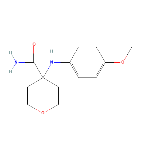 4-(4-methoxyanilino)oxane-4-carboxamide (CAS: 1183837-52-6) - Related Chemical Product