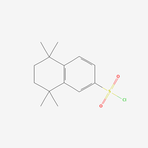 5,5,8,8-tetramethyl-6,7-dihydronaphthalene-2-sulfonyl chloride (CAS: 132392-26-8) - Chemical Structure and Molecular Formula 
