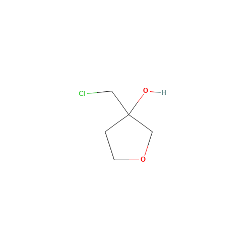 3-(chloromethyl)oxolan-3-ol (CAS: 1531-09-5) - Chemical Structure and Molecular Formula 