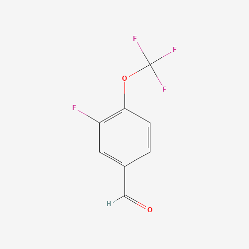 3-fluoro-4-(trifluoromethoxy)benzaldehyde (CAS: 473917-15-6) - Chemical Structure and Molecular Formula 