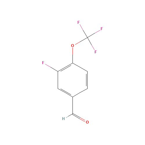 3-fluoro-4-(trifluoromethoxy)benzaldehyde (CAS: 473917-15-6) - Chemical Structure and Molecular Formula 