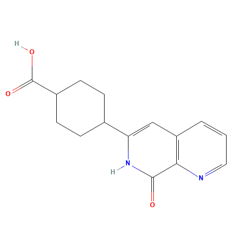 4-(8-oxo-7H-1,7-naphthyridin-6-yl)cyclohexane-1-carboxylic acid (CAS: 880466-45-5) - Related Chemical Product