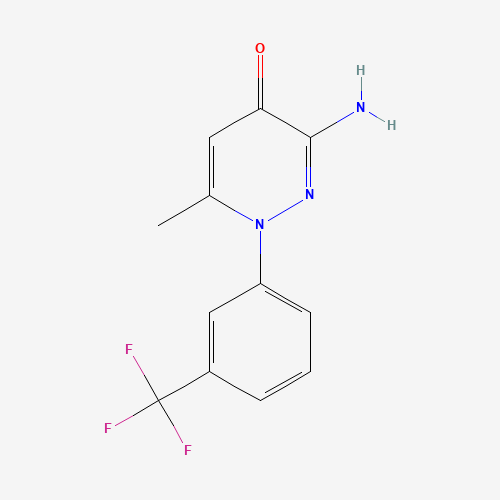 3-amino-6-methyl-1-[3-(trifluoromethyl)phenyl]pyridazin-4-one (CAS: 133220-91-4) - Related Chemical Product
