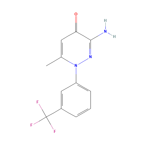 3-amino-6-methyl-1-[3-(trifluoromethyl)phenyl]pyridazin-4-one (CAS: 133220-91-4) - Related Chemical Product