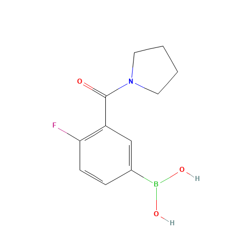 [4-fluoro-3-(pyrrolidine-1-carbonyl)phenyl]boronic acid (CAS: 874219-31-5) - Related Chemical Product