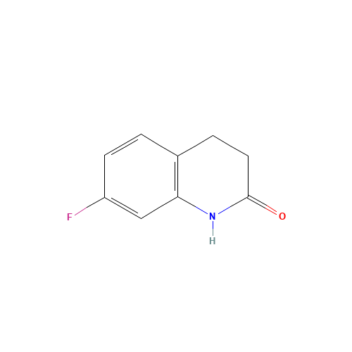 7-fluoro-3,4-dihydro-1H-quinolin-2-one (CAS: 4590-52-7) - Chemical Structure and Molecular Formula 