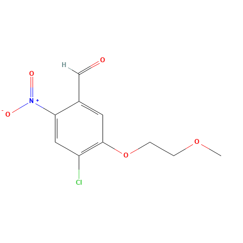 4-chloro-5-(2-methoxyethoxy)-2-nitrobenzaldehyde (CAS: 685535-07-3) - Related Chemical Product