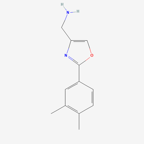 [2-(3,4-dimethylphenyl)-1,3-oxazol-4-yl]methanamine (CAS: 885273-38-1) - Related Chemical Product