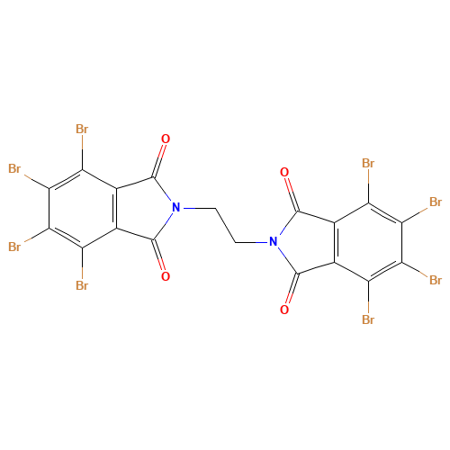 4,5,6,7-tetrabromo-2-[2-(4,5,6,7-tetrabromo-1,3-dioxoisoindol-2-yl)ethyl]isoindole-1,3-dione (CAS: 32588-76-4) - Related Chemical Product