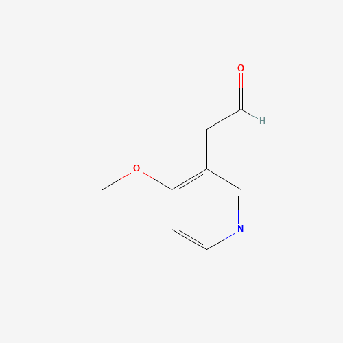 2-(4-methoxypyridin-3-yl)acetaldehyde (CAS: 1422021-96-2) - Chemical Structure and Molecular Formula 