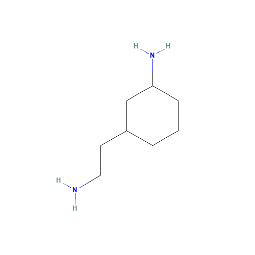 3-(2-aminoethyl)cyclohexan-1-amine (CAS: 332121-81-0) - Chemical Structure and Molecular Formula 