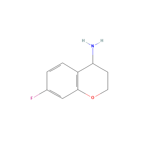 7-fluoro-3,4-dihydro-2H-chromen-4-amine (CAS: 774163-31-4) - Chemical Structure and Molecular Formula 
