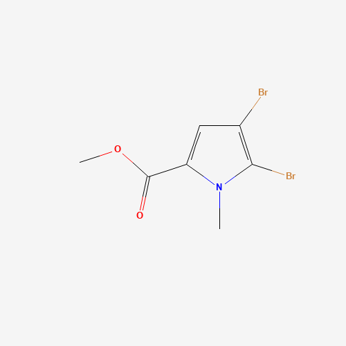methyl 4,5-dibromo-1-methylpyrrole-2-carboxylate (CAS: 1198-71-6) - Chemical Structure and Molecular Formula 