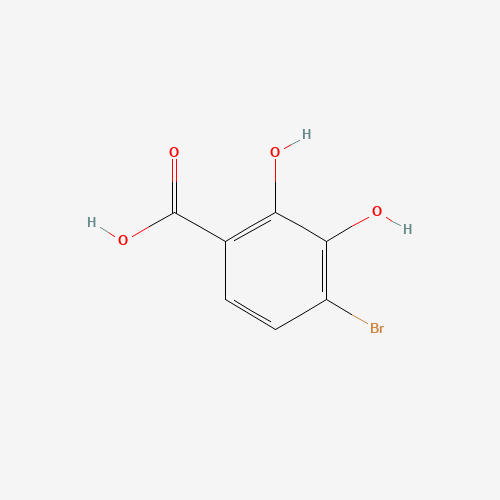 4-bromo-2,3-dihydroxybenzoic acid (CAS: 61203-52-9) - Chemical Structure and Molecular Formula 