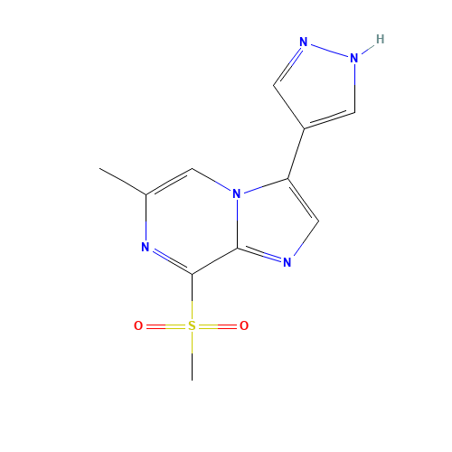 6-methyl-8-methylsulfonyl-3-(1H-pyrazol-4-yl)imidazo[1,2-a]pyrazine (CAS: 1111269-94-3) - Related Chemical Product
