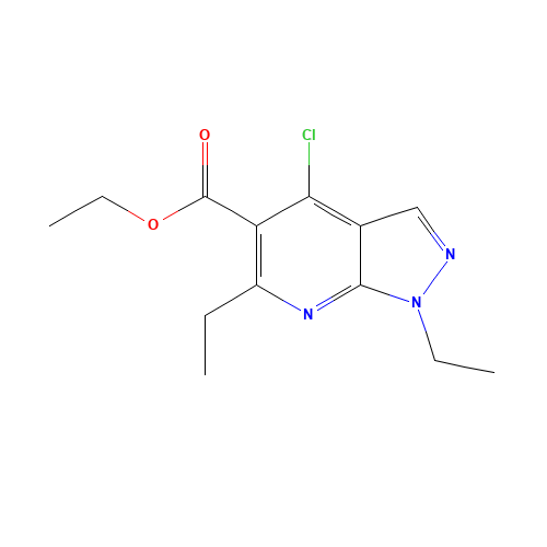 ethyl 4-chloro-1,6-diethylpyrazolo[3,4-b]pyridine-5-carboxylate (CAS: 865713-68-4) - Related Chemical Product