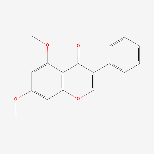 5,7-dimethoxy-3-phenylchromen-4-one (CAS: 26964-35-2) - Chemical Structure and Molecular Formula 